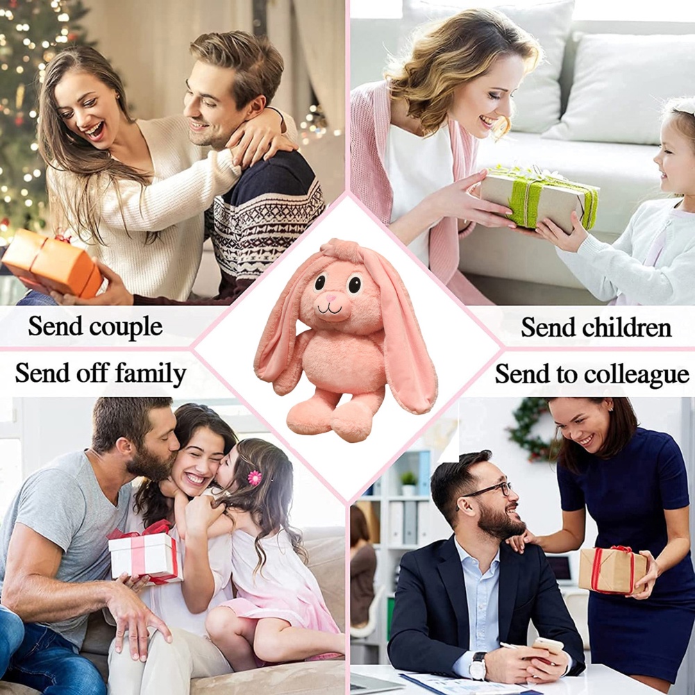 Thỏ con búp bê sang trọng có thể được kéo dài đỏ Net dài-Chân búp bê thỏ thỏ tai dài búp bê ULIFE