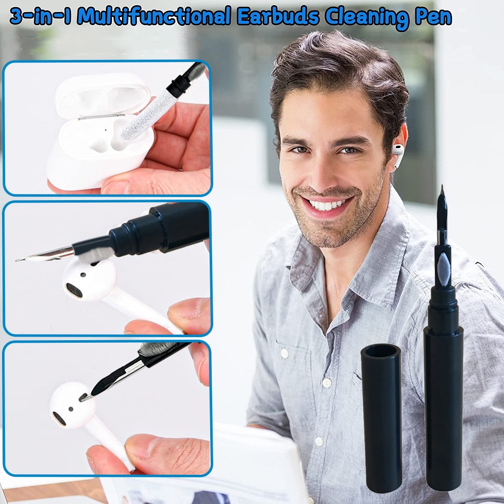 Bộ Dụng Cụ Vệ Sinh Tai Nghe Bluetooth Nâng Cấp 3 Trong 1