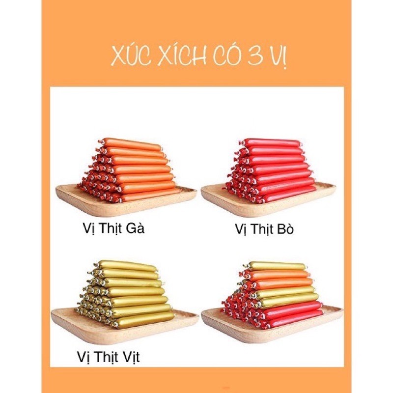 [Lẻ 1 Cây] Xúc Xích cho Chó Mèo Đủ Vị | Vie PETSHOP