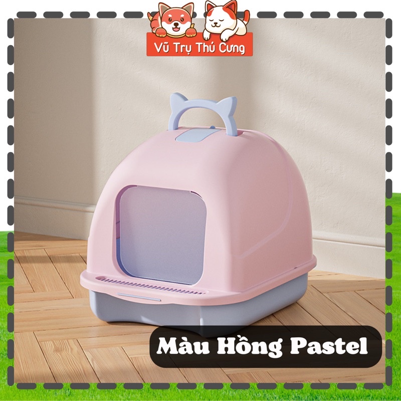 Nhà vệ sinh cho Mèo dạng kín, có cửa ra vào, hạn chế mùi hôi