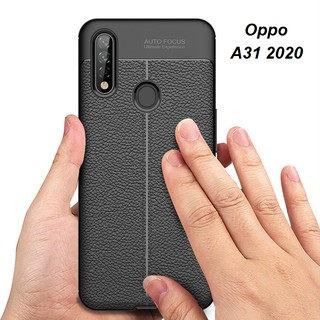 Ốp lưng silicon giả da auto focus cho oppo a31 2020