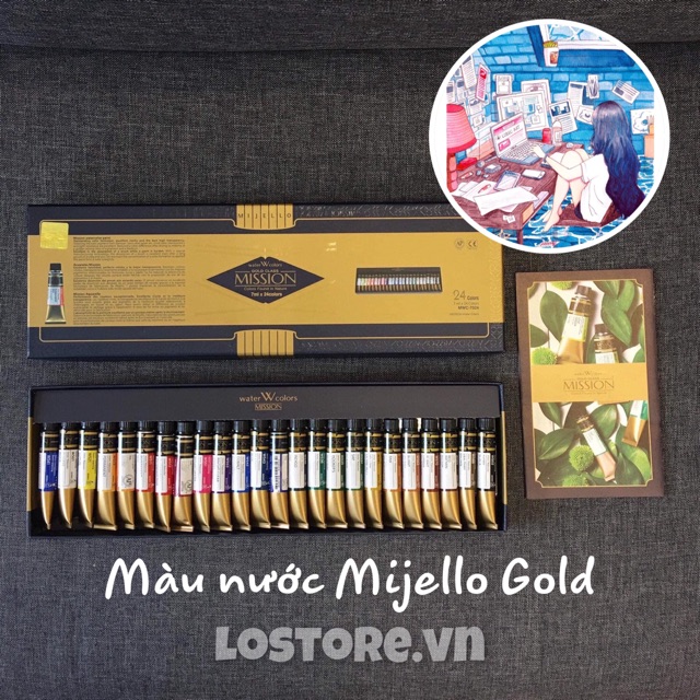 [LỖ STORE] Màu nước Mijello Mission Gold - Tuýp