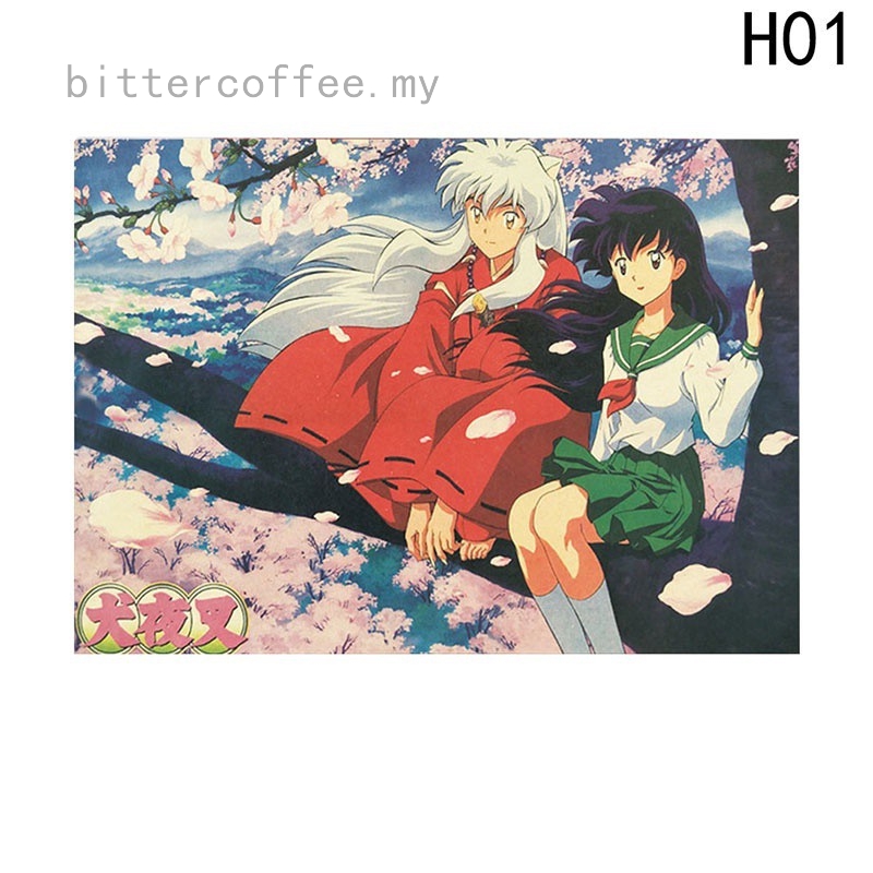 Poster Dán Tường Trang Trí In Hình Inuyasha 2018