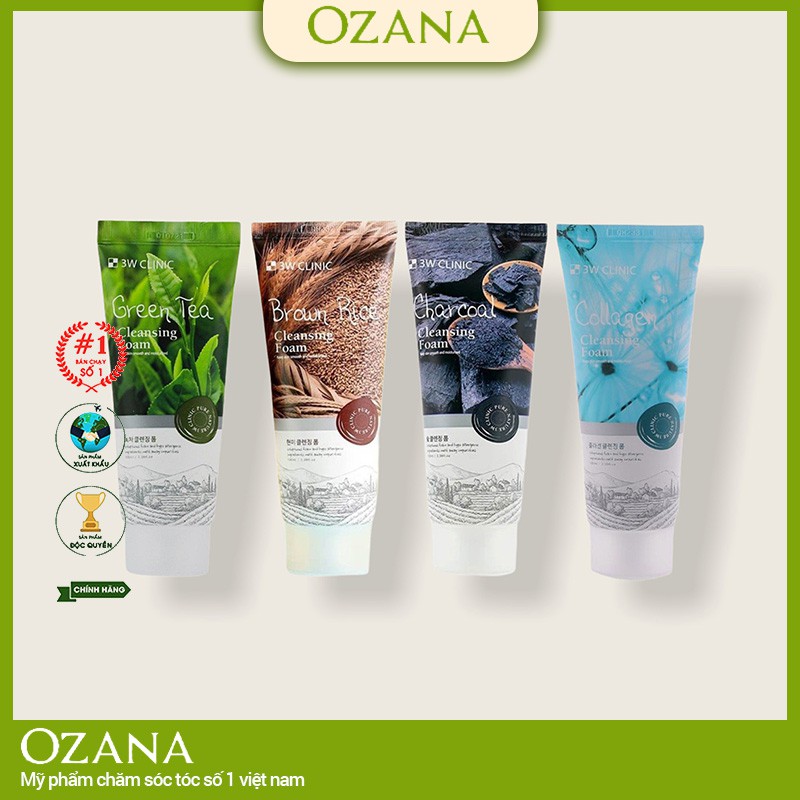 Sữa rửa mặt 3W Clinic 100ml Hàn Quốc CS35 HÀNG CHÍNH HÃNG