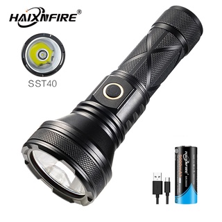 Đèn pin led siêu sáng 8000 lumens haixnfire h42 có dây đeo sst40