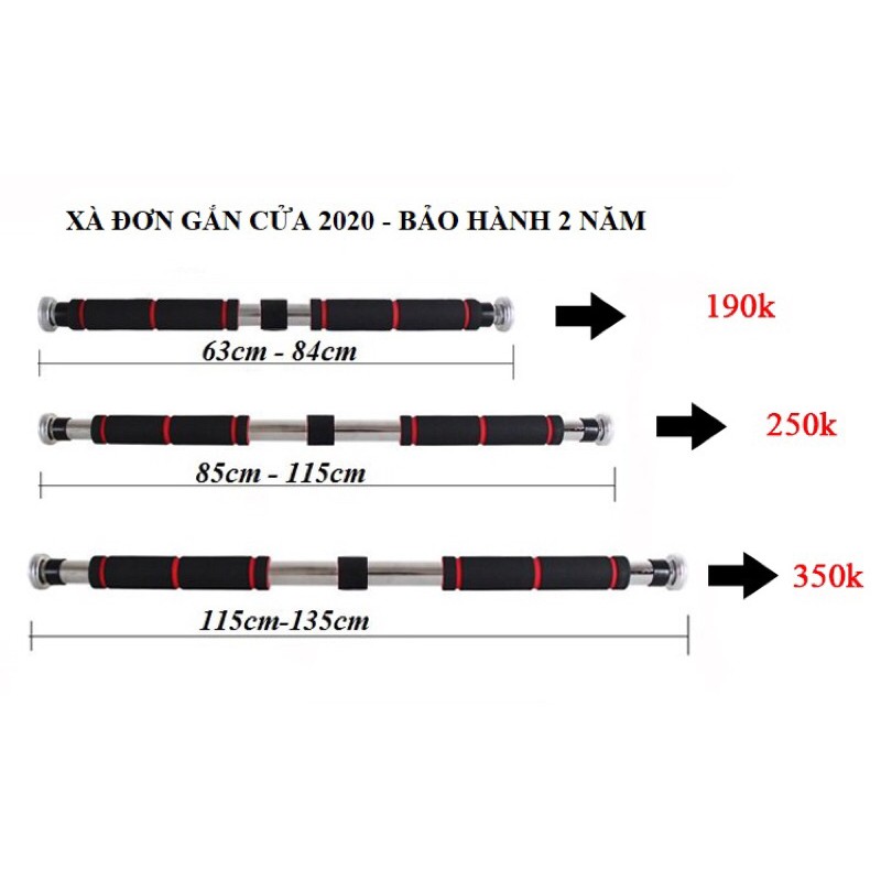 xà đơn gắn cửa