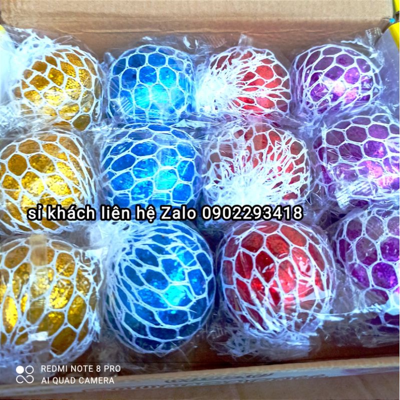[ Loại Nhỡ ] Hộp 24 Quả Slime, Slam Bóng Lưới Bóp Tay