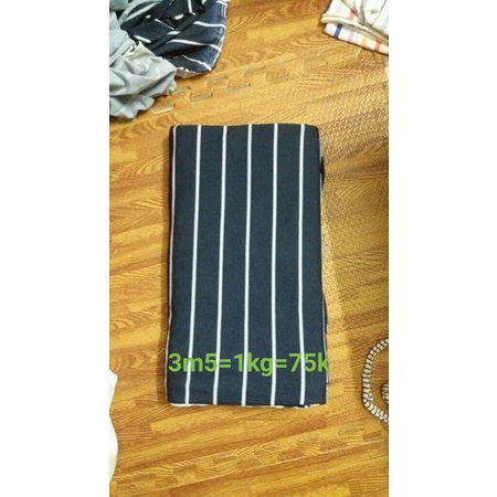 Vải thun kẻ cotton