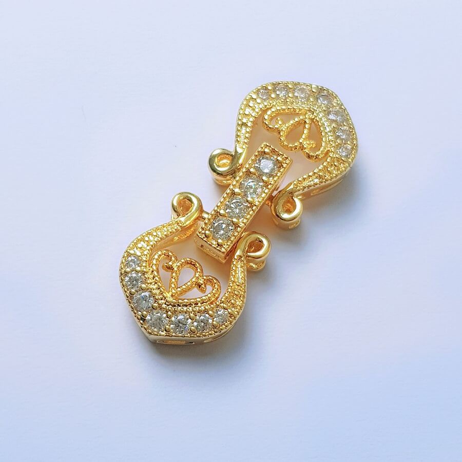 [K16B] Phụ kiện trang sức (DIY) - Chốt khóa Vương miện làm vòng cổ vòng tay