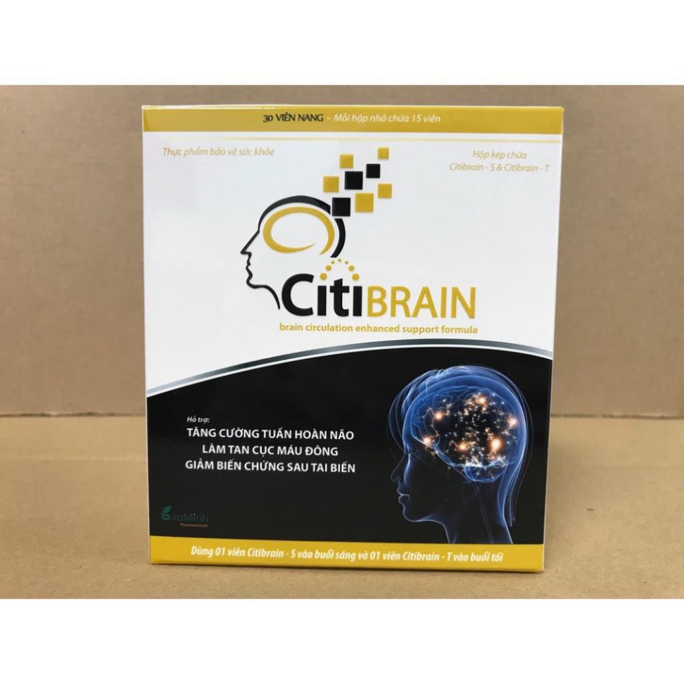 [Chính hãng] Citibrain tăng cường tuần hoàn não - Hộp 30 viên  Date mới