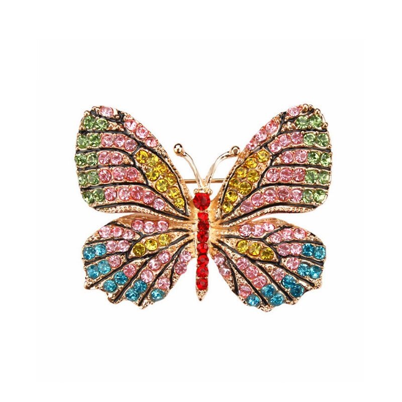 Ghim CàI ÁO HìNh Bươm BướM ĐíNh Kim Cương Giả NhiềU MàU SắC