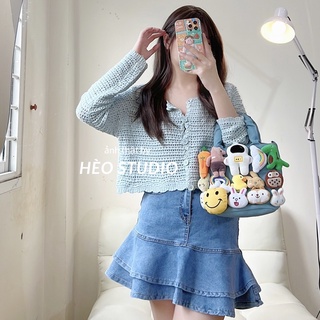 Áo Len Croptop Đan Lưới Hèo Studio (Ảnh Thật + Video)