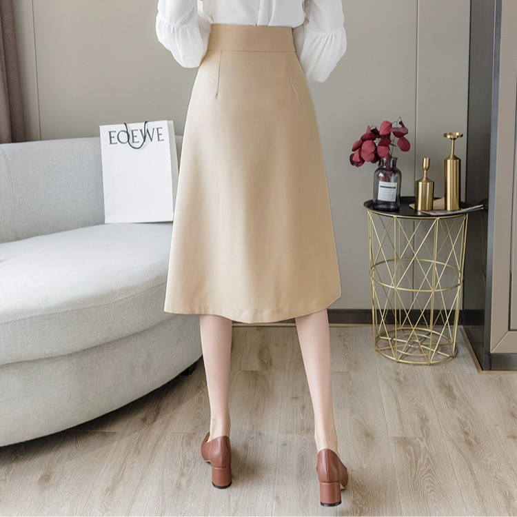 Chân Váy Chữ A Dáng Dài Màu Đen Thiết Kế Lệch Tà Size S-xl | BigBuy360 - bigbuy360.vn