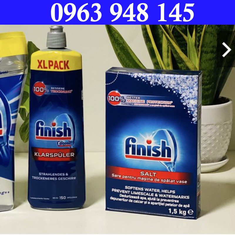 Combo Bột rửa bát Finish 2,5kg + bóng finish 750ml + muối Finish 1.5kg - HANOIMART