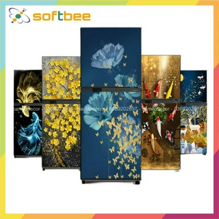 Miếng dán tủ lạnh, máy giặt - Chất liệu decal chống nước, keo bám chắc chắn, hình ảnh sắc nét