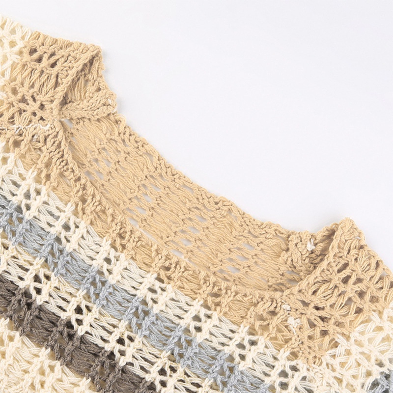 Áo Sweater Dệt Kim Y2k Tay Dài Khoét Lỗ Thời Trang Đường Phố Cho Nữ