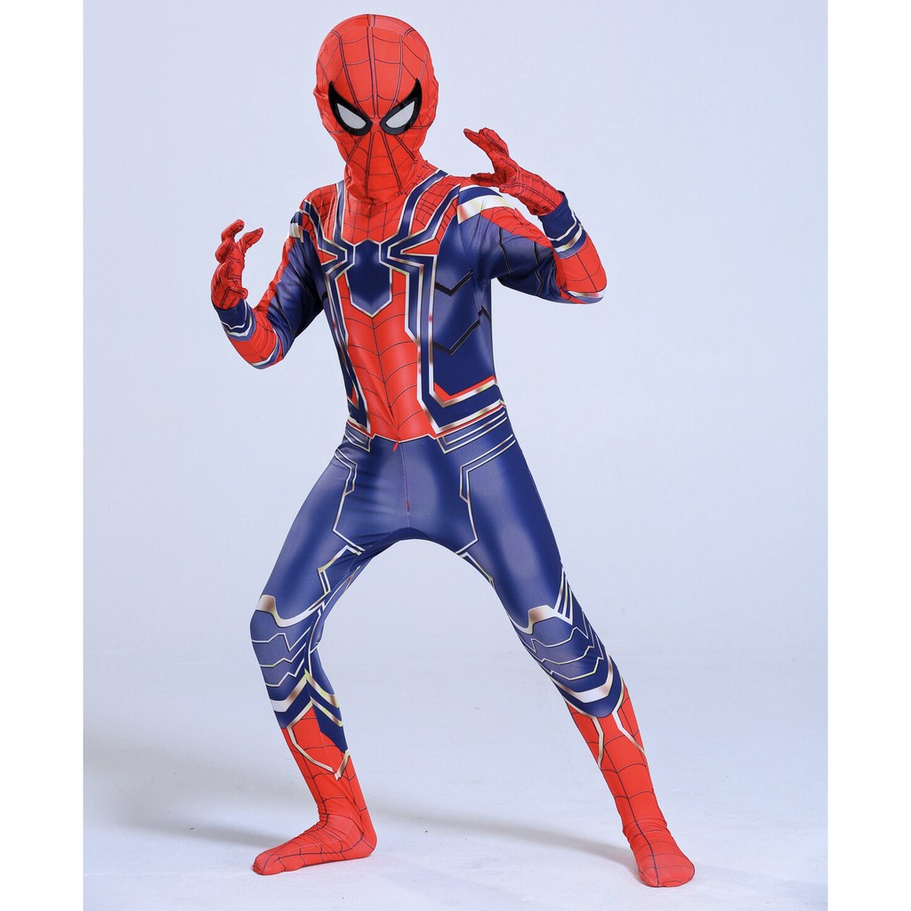 Bộ quần áo siêu nhân hoá trang cosplay Người nhện Spiderman bé trai