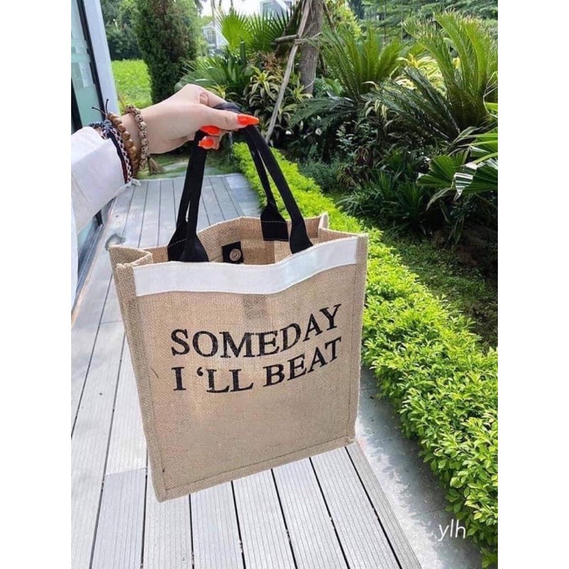 Túi Cói Someday Đi Du Lịch Loại 1 Túi To,Lót Dày Dặn, Ko Bán Hàng Loại 2 Nhé