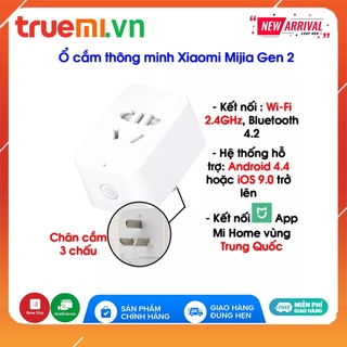 Ổ cắm Wifi thông minh Xiaomi Mijia Gen 2 ZNCZ07CM - Kết nôi Wifi Điều Khiển Từ Mi Home