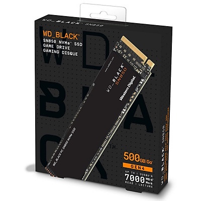 Ổ cứng SSD WD Black SN850 500GB NVMe SSD PCIe Gen 4 M.2 (Hàng nhập khẩu bảo hành công ty 12 tháng)