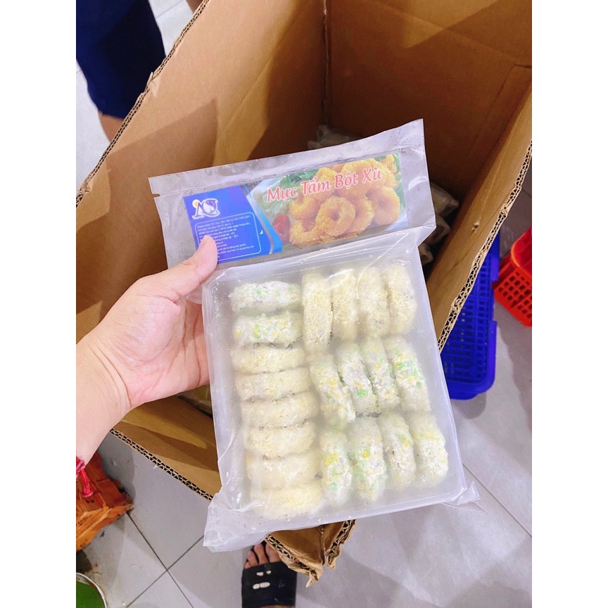 Mực tẩm bột chiên xù 300gr 12 khoanh (giao hỏa tốc tphcm)