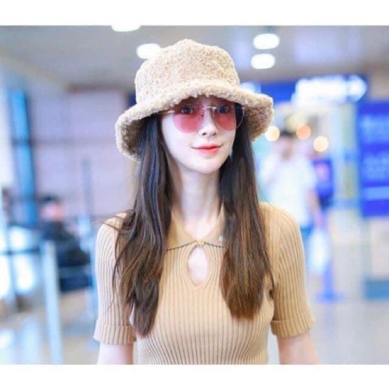 Mũ vành lông kiểu dáng Hàn quốc trẻ trung