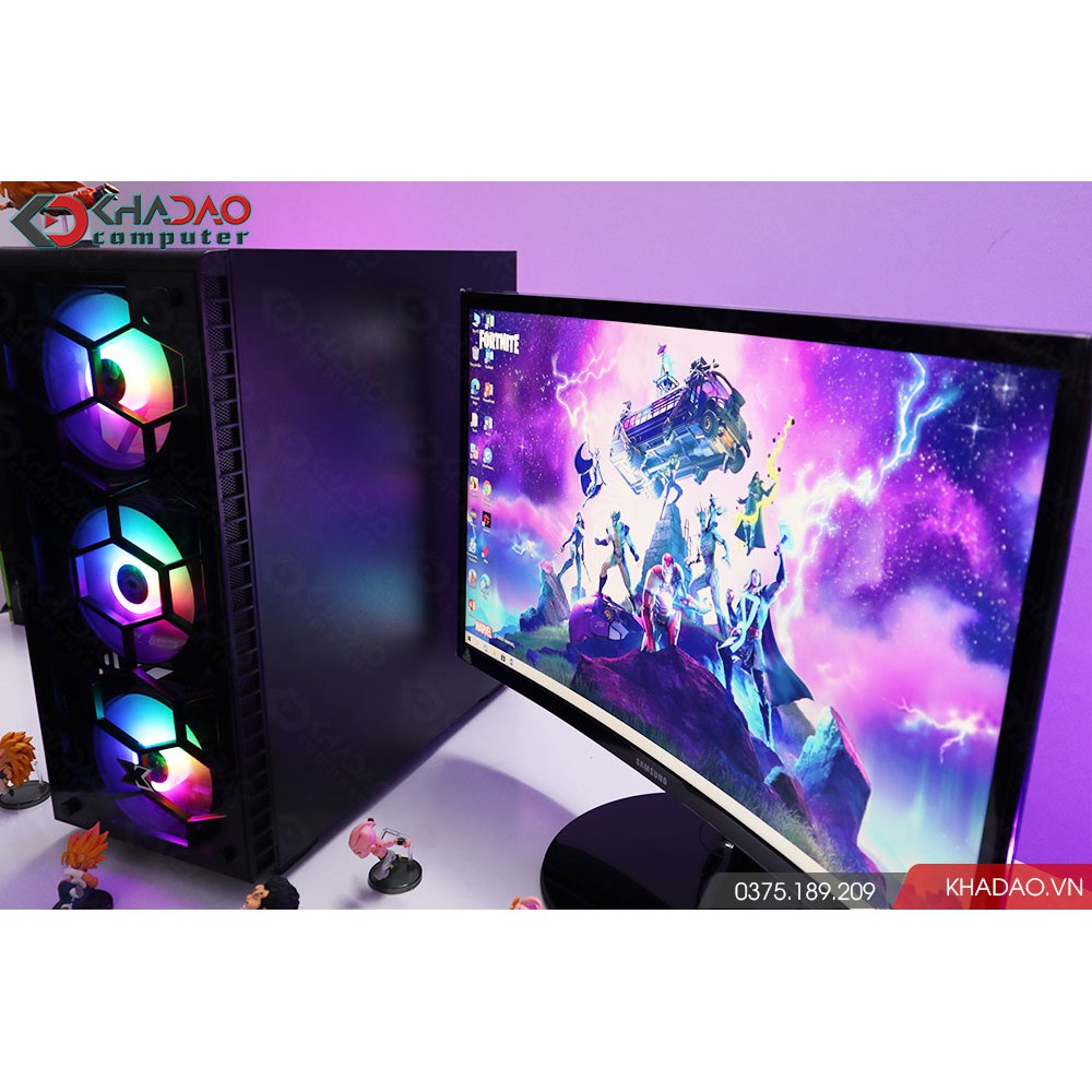 Máy tính chơi game + màn hình 24'' Full HD CSGO, PUBG, Warzone, Cyberpunk 2077 | BH 36 tháng, tặng phím chuột, pad, loa | BigBuy360 - bigbuy360.vn