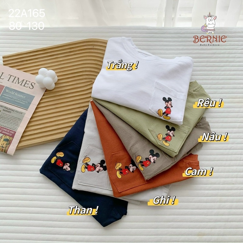 ÁO THUN COTTON MICKEY MOUSE CHO BÉ