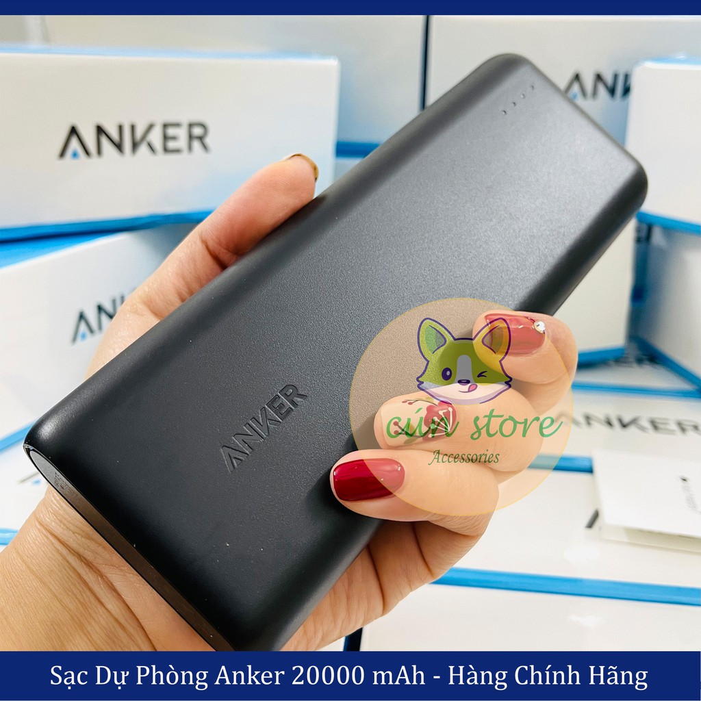 [Bảo Hành 12 tháng] Pin Sạc Dự Phòng ANKER PowerCore 20100mAh A1271 - Sạc Nhanh, Lõi Pin LG, Chân Micro USB và Lightning