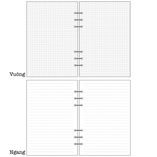 [LOẠI 1] GIẤY REFILL PLANNER CƠ BẢN A5 A6 A4 B5