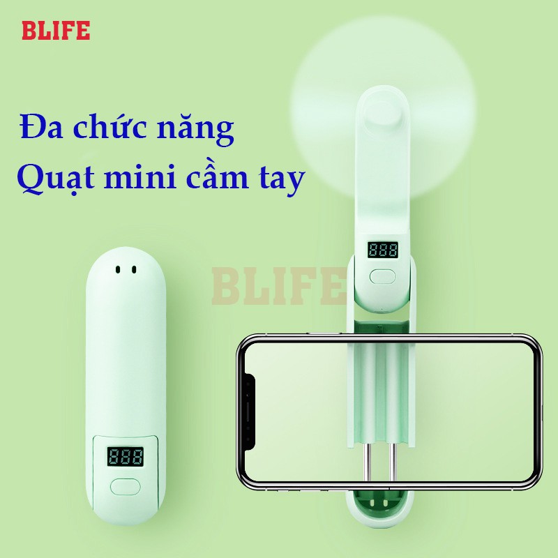 Quạt tích điện mini cầm tay 2000mAh - tiện lợi 4 trong 1 BLIFE - BH 3 THÁNG | BigBuy360 - bigbuy360.vn