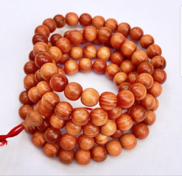Chuỗi tràng hạt 108 cỡ hạt 8 ly vòng tay , vòng cổ gỗ huyết long