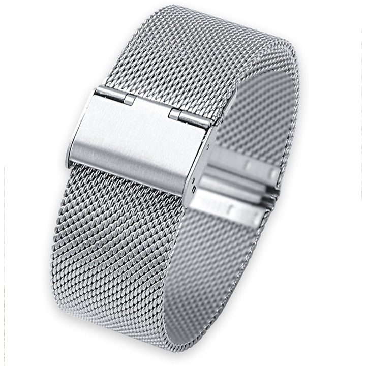 Dây đồng hồ nam lưới thép milan dày 0.8mm size 18mm 20mm 22mm - D1704