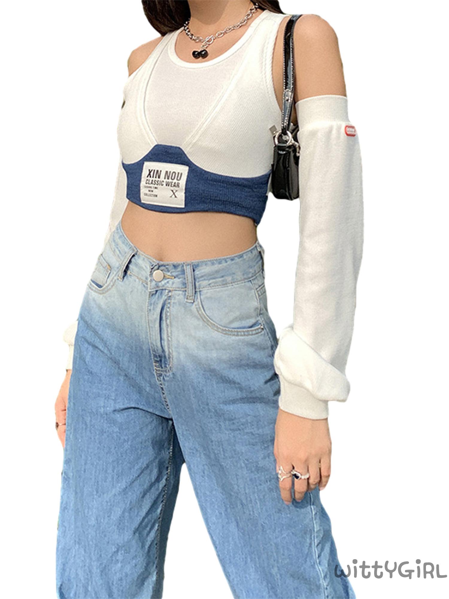 Áo Lửng Cổ Tròn Không Tay Quyến Rũ Cho Nữ | BigBuy360 - bigbuy360.vn