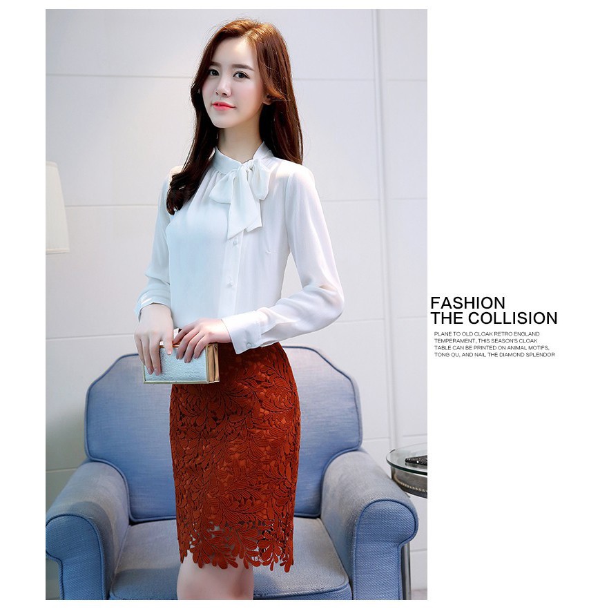 Áo sơ mi công sở ❣️FREESHIP❣️Áo Kiểu Thắt Nơ Sang Chảnh- Hàng thiết kế chuẩn