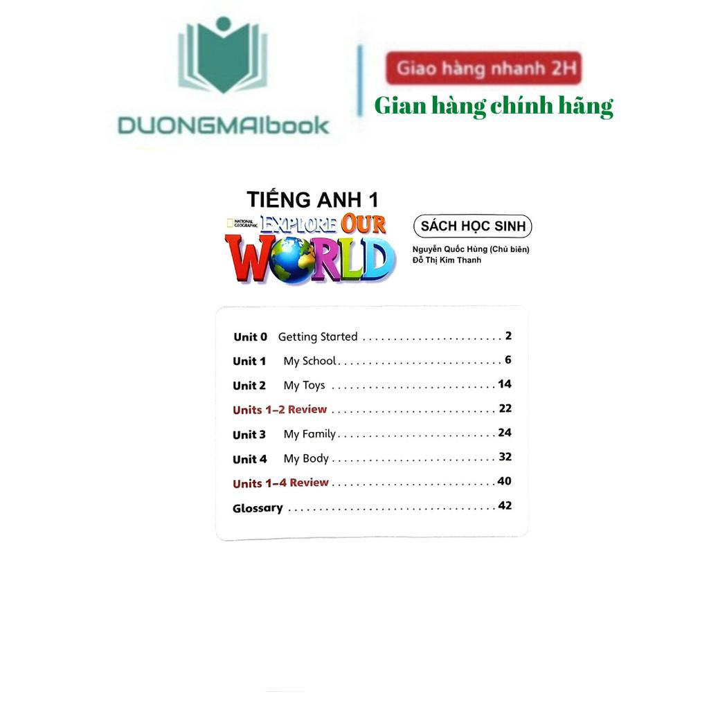 Sách Học Sinh - Bài tập Tiếng Anh 1 Explore our world  - bán kèm 1 bút chì