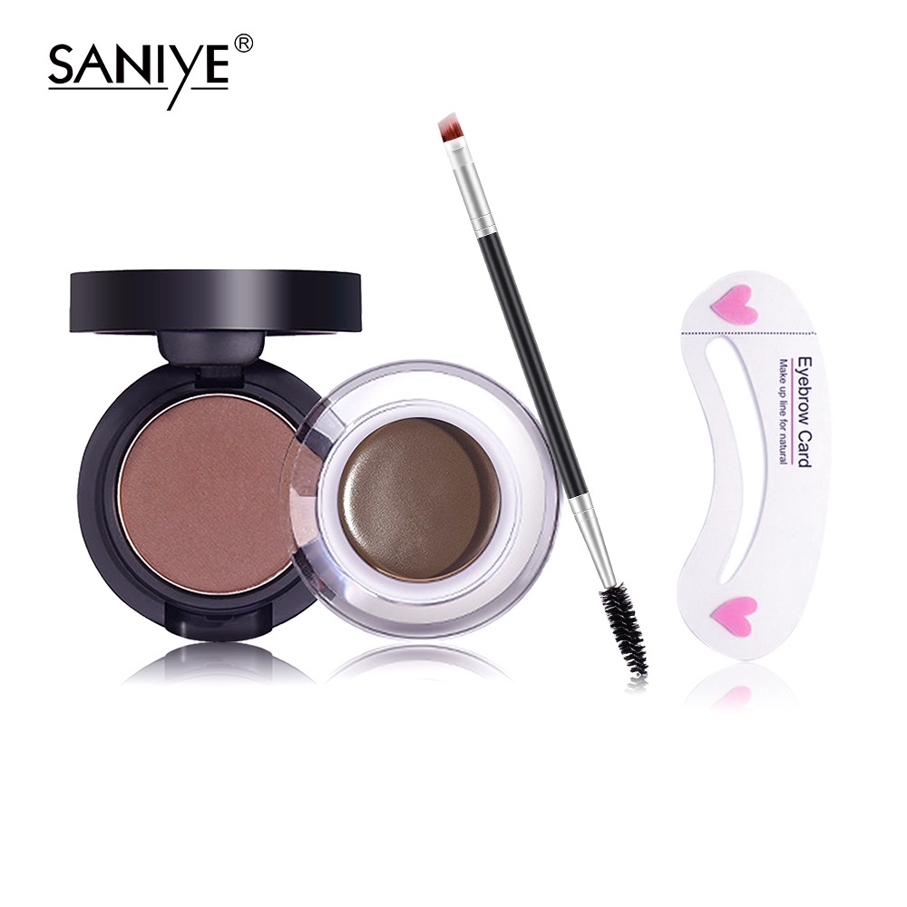 Phấn vẽ chân mày và gel kẻ viền mắt SANIYE M250 3g hai công dụng 