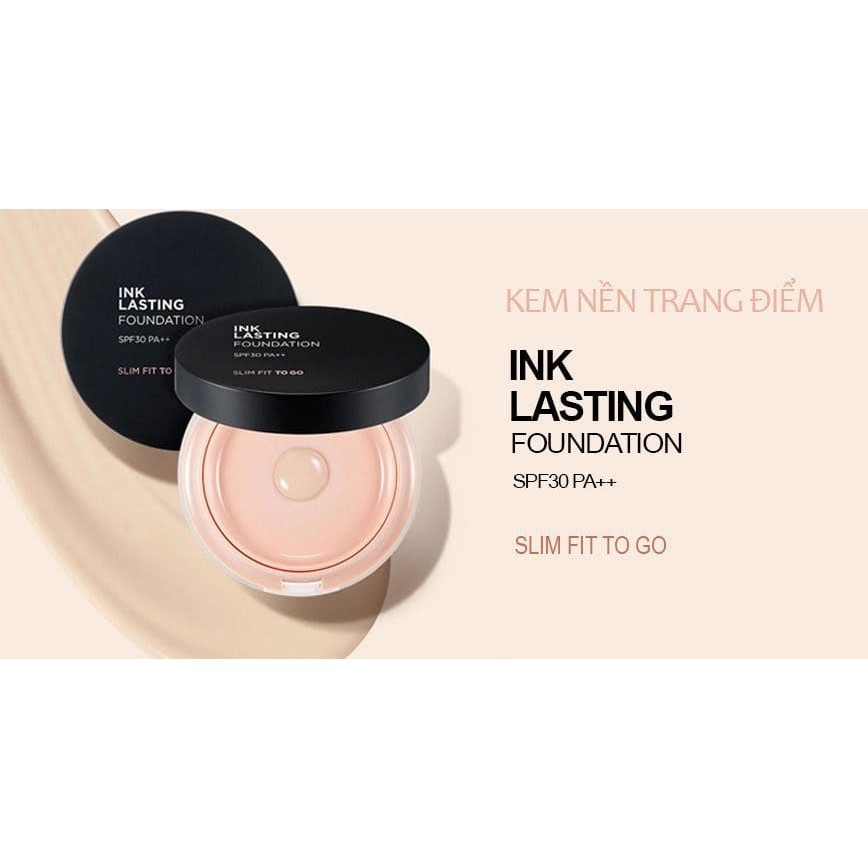 Kem Nền Che Phủ Tốt, Lâu Trôi Ink Lasting Foundation Slim_Fit SPF30 PA++ [Dạng Cushion] | BigBuy360 - bigbuy360.vn