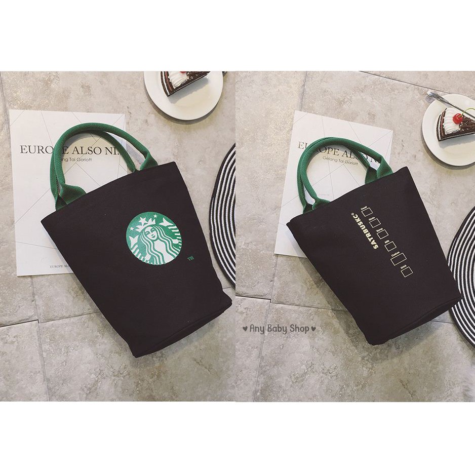 Túi tote- túi vải Ulzzang Starbucks kiểu dáng độc lạ 2 màu sang chảnh (hàng có sẵn)    ❣❣