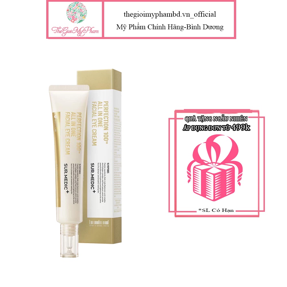 Kem Dưỡng Vùng Da Mắt Sur.Medic Perfection 100tm All In One Facial Eye Cream 35ml