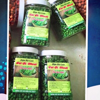1,5 KG ĐẬU HÀ LAN RANG TỎI ỚT GIÒN RỤM ( 3 hü 500 gram )🍃🌶