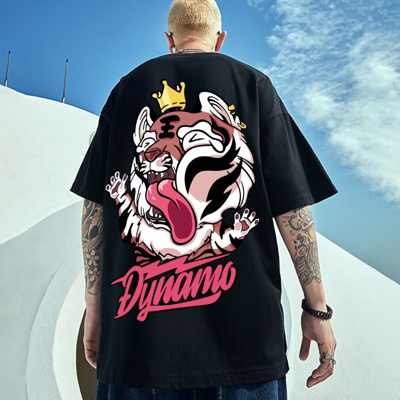 Áo Thun Tay Ngắn Cổ Tròn In Hình Mặt Cười Phong Cách Hip Hop Thời Trang Hàn Quốc Cho Nam