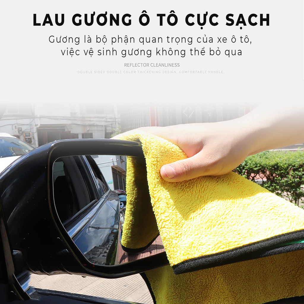 ⚡HÀNG HỊN⚡ Khăn Lau Kính Xe Hơi 3M - mềm mịn, Siêu Thấm Nước, Bụi Bẩn - Không Kể Lại Vết Bẩn