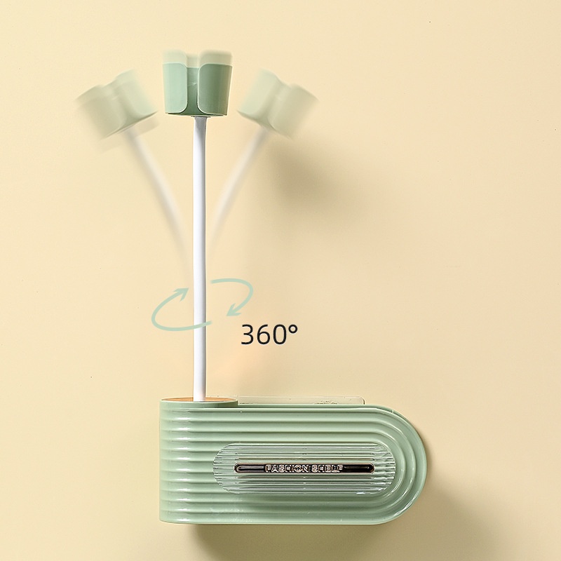 Giá Treo Máy Sấy Tóc Gắn Tường Không Cần Khoan Lỗ Xoay 360 Độ Đa Năng Phong Cách Mới