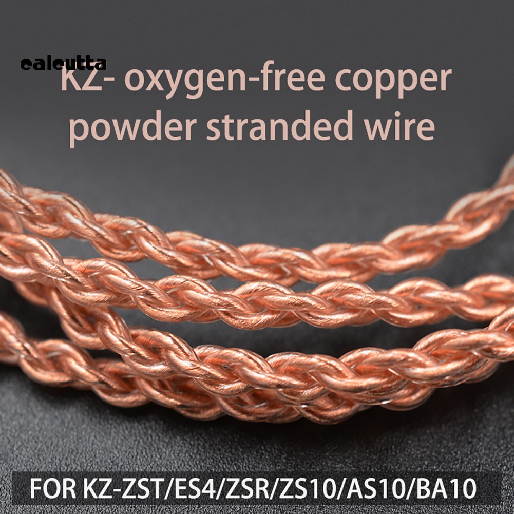 Dây Cáp Tai Nghe Mạ Vàng Kz 0.75mm Cho Kz-Zst / Es4 Kz-Zsn