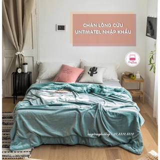 💥[RẺ VÔ ĐỊCH]💥 Chăn lông cừu untimate nhập khẩu cao cấp 2 lớp siêu ấm ( Size 2m x 2m3 Nhiều màu)