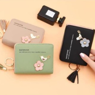 Ví Nữ Cầm Tay Phong Cách Hàn Quốc LEOTIVA Easter Star 14 - ví nữ mini ngắn nhiều ngăn cute nhỏ gọn tiện dụng