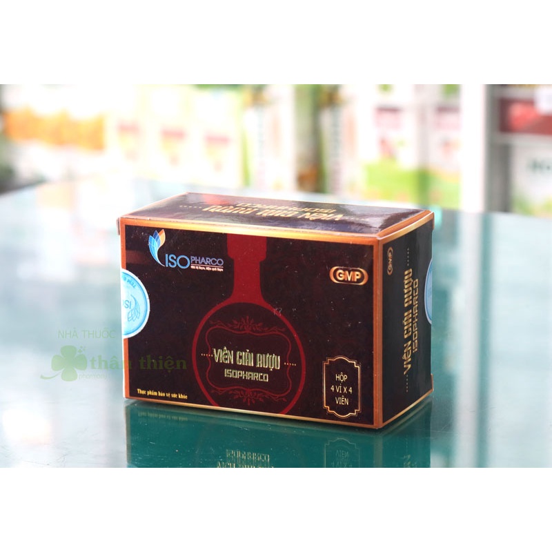 Viên Giải Rượu Isopharco- Hỗ trợ bảo vệ gan, tăng cường chức năng gan, làm giảm các triệu chứng khó chịu khi uống rượbia