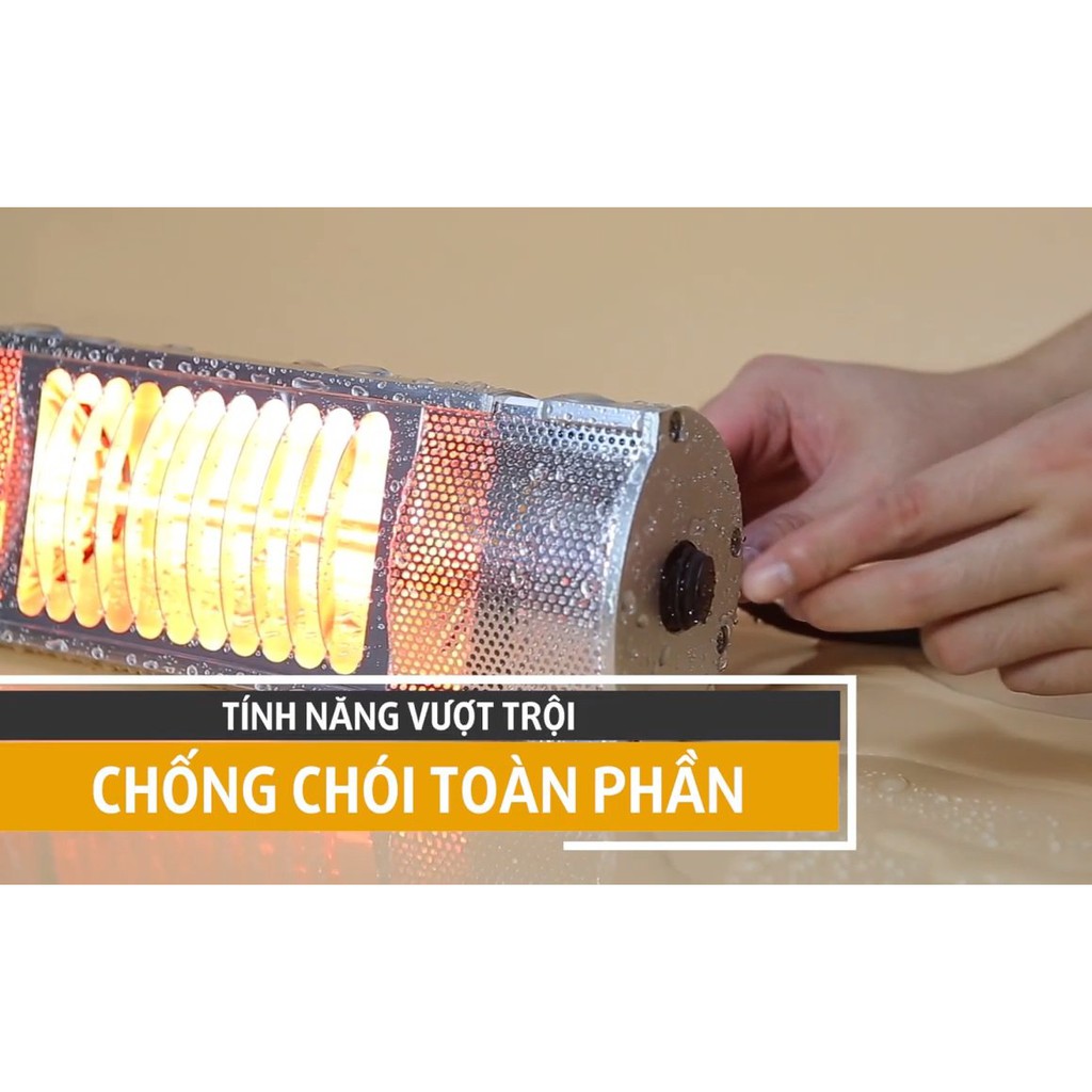 [Mã ELMALL10 giảm 10% đơn 500K] Đèn sưởi nhà tắm mini chống chói Heizen HE-IT5