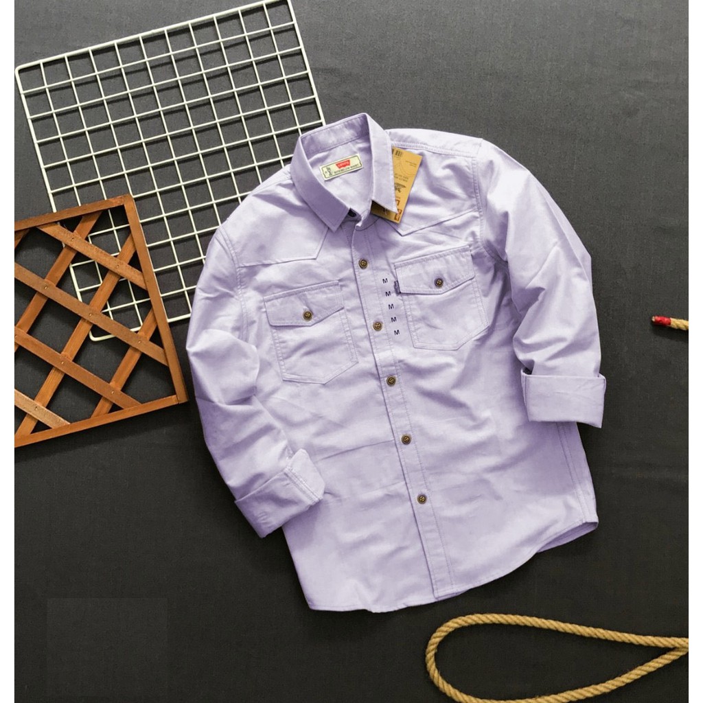 ÁO SƠ MI NAM 2 TÚI TRẮNG